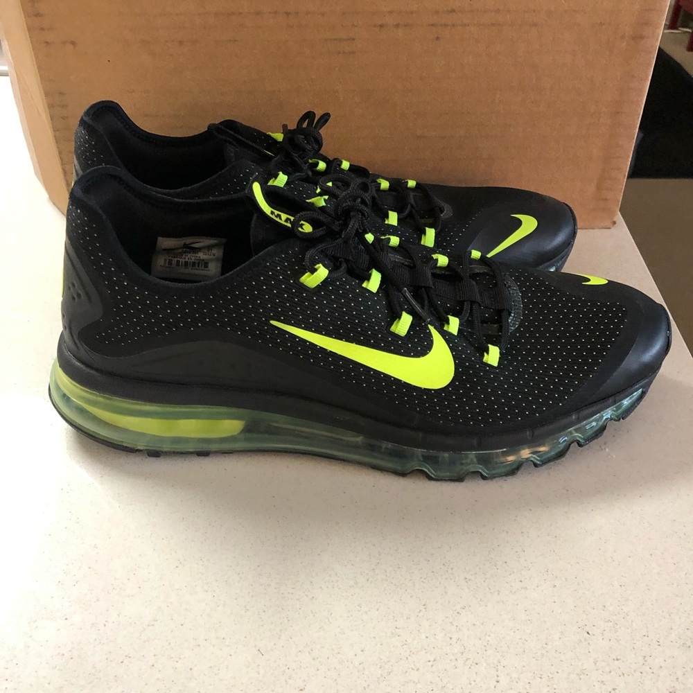 Nike Air Max Neon Yellow Black Sneakers